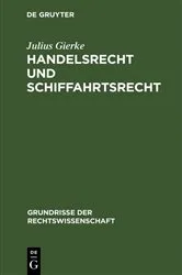 Book cover of Handelsrecht und Schiffahrtsrecht (2nd ed.) by Unknown