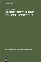 Book cover of Handelsrecht und Schiffahrtsrecht (8th ed.) by Unknown