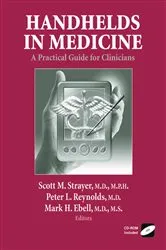 Book cover of Handhelds in Medicine by Scott M. Strayer