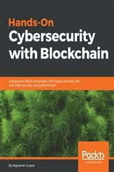 Book cover of Hands-On Cybersecurity with Blockchain by Rajneesh Gupta