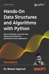 Book cover of Hands-On Data Structures and Algorithms with Python (3rd ed.) by Dr. Basant Agarwal