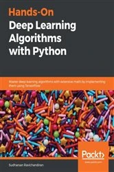 Book cover of Hands-On Deep Learning Algorithms with Python by Sudharsan Ravichandiran