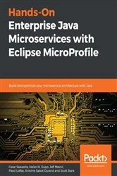 Book cover of Hands-On Enterprise Java Microservices with Eclipse MicroProfile by Cesar Saavedra