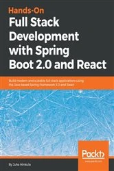 Book cover of Hands-On Full Stack Development with Spring Boot 2.0  and React by Juha Hinkula