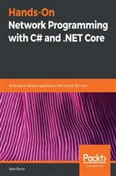Book cover of Hands-On Network Programming with C# and .NET Core by Sean Burns