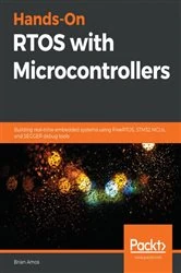 Book cover of Hands-On RTOS with Microcontrollers by Brian Amos