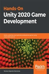Book cover of Hands-On Unity 2020 Game Development by Nicolas Alejandro Borromeo