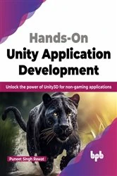 Book cover of Hands-On Unity Application Development by Puneet Singh Rawat