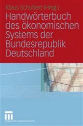 Book cover of Handwörterbuch des ökonomischen Systems der Bundesrepublik Deutschland by Klaus Schubert