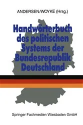 Book cover of HandwÃ¶rterbuch des politischen Systems der Bundesrepublik Deutschland by Dr. Uwe Andersen
