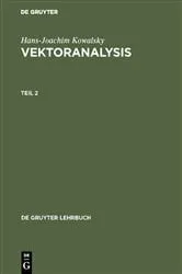 Book cover of Hans-Joachim Kowalsky: Vektoranalysis. Teil 2 by Hans-Joachim Kowalsky