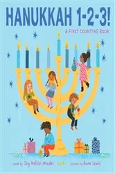 Book cover of Hanukkah 1-2-3!: A First Counting Book (A Jewish Holiday Concept Book) by Joy Nelkin Wieder