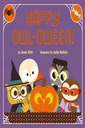 Book cover of Happy Owl-oween! by Laura Gehl