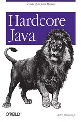 Book cover of Hardcore Java by Jr Robert Simmons