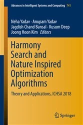 Book cover of Harmony Search and Nature Inspired Optimization Algorithms by Neha Yadav