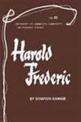 Book cover of Harold Frederic - American Writers 83 by Stanton Garner