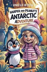 Book cover of Harper and Peanut's Antarctic Adventure by Uncle Kota