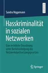 Book cover of Hasskriminalität in sozialen Netzwerken by Sandra Niggemann