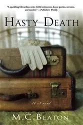Book cover of Hasty Death by M. C. Beaton