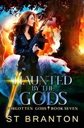 Book cover of Haunted by the Gods by Le Barbant