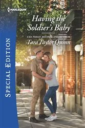Book cover of Having the Soldier's Baby by Tara Taylor Quinn