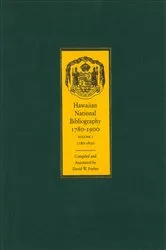 Book cover of Hawaiian National Bibliography, 1780-1900 by David W. Forbes