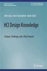 Book cover of HCI Design Knowledge by Long John