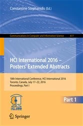 Book cover of HCI International 2016 – Posters' Extended Abstracts by Constantine Stephanidis
