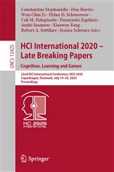Book cover of HCI International 2020 – Late Breaking Papers: Cognition, Learning and Games by Constantine Stephanidis