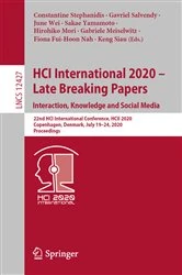 Book cover of HCI International 2020 – Late Breaking Papers: Interaction, Knowledge and Social Media by Constantine Stephanidis