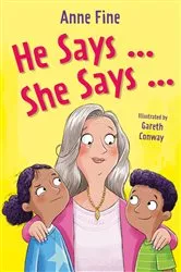 Book cover of He Says…She Says by Anne Fine
