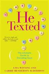 Book cover of He Texted by Lisa Winning