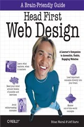 Book cover of Head First Web Design by Ethan Watrall