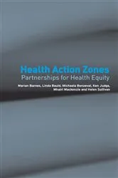 Book cover of Health Action Zones by Marian Barnes