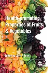 Book cover of Health-promoting Properties of Fruit and Vegetables by Katherine Cools