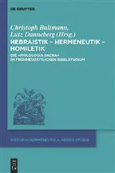 Book cover of Hebraistik – Hermeneutik – Homiletik by Christoph Bultmann