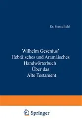 Book cover of Hebräisches und Aramäisches Handwörterbuch über das Alte Testament (17th ed.) by Wilhelm Gesenius