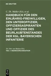Book cover of Heeresorganisation (9th ed.) by Th. Frhr. von Malsen