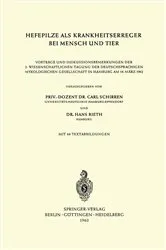 Book cover of Hefepilze als Krankheitserreger bei Mensch und Tier by Unknown