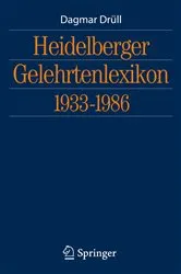 Book cover of Heidelberger Gelehrtenlexikon 1933-1986 by Unknown