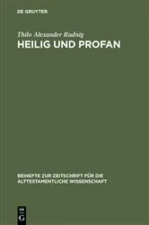 Book cover of Heilig und Profan by Thilo Alexander Rudnig