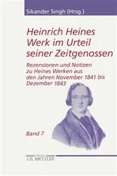 Book cover of Heinrich Heines Werk im Urteil seiner Zeitgenossen by Sikander Singh