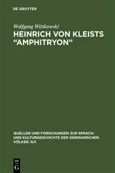 Book cover of Heinrich von Kleists “Amphitryon” by Wolfgang Wittkowski