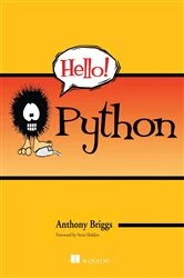 Book cover of Hello! Python by Anthony Briggs