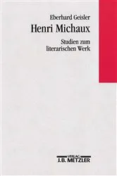 Book cover of Henri Michaux - Studien zum literarischen Werk by Eberhard Geisler