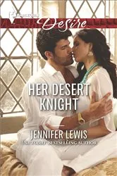 Book cover of Her Desert Knight by Jennifer Lewis