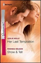 Book cover of Her Last Temptation and Show & Tell by Leslie Kelly