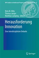Book cover of Herausforderung Innovation by Reto Hilty