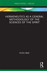 Book cover of Hermeneutics as a General Methodology of the Sciences of the Spirit by Unknown