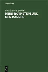 Book cover of Herr Rothstein und der Barren by Emil du Bois-Reymond